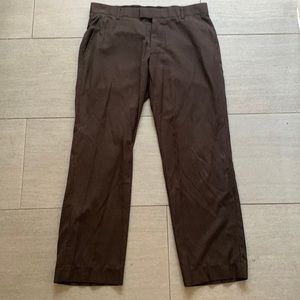 H&M Men Brown Suit Pants